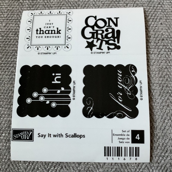 Say It With Scallops stamp set - Picture 3 of 8